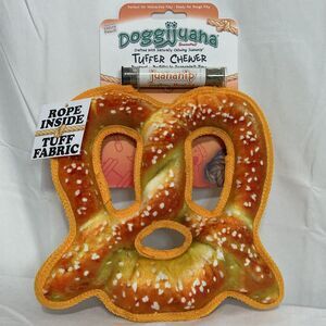 Doggijuana Tuffer Chewer Pretzel Refillable Juananip Dog Toy NWT